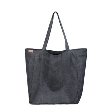 Lazy bag torba czarna na zamek / vegan / eco