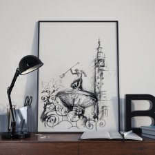 Zestaw 2 plakatów Gdańsk Neptun i Dźwigi oferta specjalna