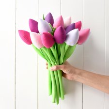 Bukiet bawełnianych tulipanów