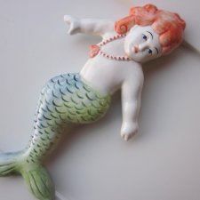 Łazienkowa Ozdoba ceramiczna ręcznie malowana oryginalna radosna -dowcip design.