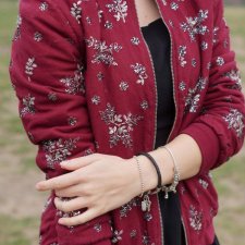 ZARA haftowany bomber