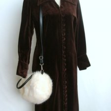 AKSAMITNY PŁASZCZ MAXI