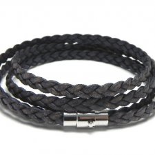 dwustronna skórzana męska bransoletka II