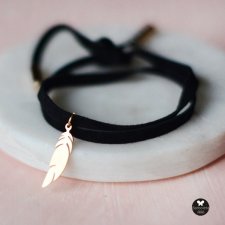 mini feather black
