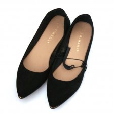 Eleganckie czarne baleriny