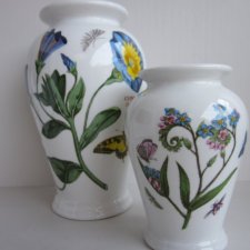 Portmeirion 1972  Botanic Garden kolekcjonerska użytkowa porcelana niezapominajkowe zdobienie niewielka rzadko spotykana w tym rozmiarze forma