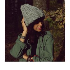 CZAPKA BEANIE HANDMADE Z WEŁNĄ