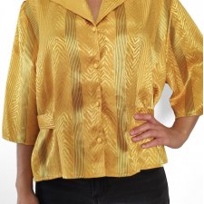 Bluzka vintage w najmodniejszym żółtym kolorze