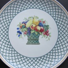 Villeroy & Boch -BASKET - HANDLE CAKE PLATE - KLASYCZNA ELEGANCJA  I KLASA - porcelanowa patera na ciasto 31 cm -RARYTAS Vintage