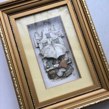 Anton Pieck 3D - Kelowna Krafts Handmade Original ❀ڿڰۣ❀ Market Day - Elegancka miniatura 20cm. ❀ڿڰۣ❀ Decoupage Pictures