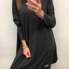 Sukienka nowa oversize grafitowa 42 44 46