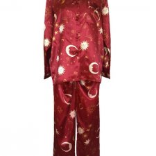 Jedwabna piżama BOHO vintage słońce księżyc nowa plus size