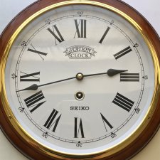 SEIKO STATION CLOCK 31cm.❤ Drewno i metal ❤Designerski zegar #5