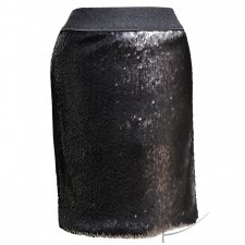 Czarna cekinowa spódnica