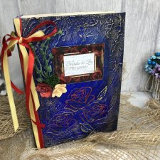 Album notes pamiętnik ręcznie malowany - prezent na Dzień Matki