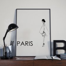 Plakat Paris napis