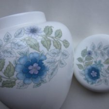 Wedgwood Clementine -  rzadko spotykany duży pojemnik -  seria kolekcjonerska i użytkowa -szlachetnie porcelanowy wazon