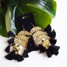 Glamorous kolczyki boho z chwostami EA09