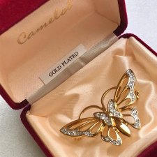 Camelot - Gold plated ❤ Butterfly brooch ❤