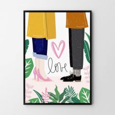 Ilustracja plakat Love 30x40 cm