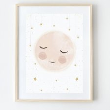 księżyc | pudrowy róż A3