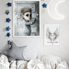 UGO - plakat na płótnie, Magiczne drzwi, ilustracje do sypialni, młodzieżowy