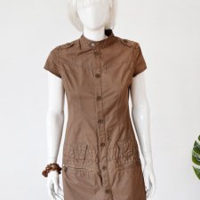 Diesel rozpinana sukienka z nadrukiem DR145