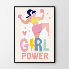 plakat motywacyjny Girl Power A4
