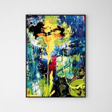 Plakat abstrakcja do salonu 50x70cm B2