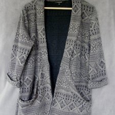 Dzianinowy żakiet czarno-miedziany, River Island