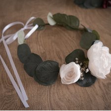 Wianek ślubny BOHO | eukaliptus