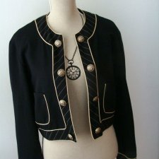 MADE IN FRANCE - ŻAKIET Z LAMÓWKAMI