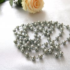 naszyjnik srebrne kulki