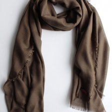 Taupe wytłaczany szal vintage