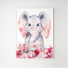 Plakat dla dzieci słoń słonik A3 -29,7x42cm