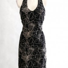 Sukienka z lnem 38 vintage