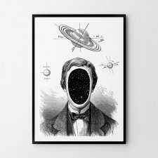 Plakat człowiek kosmos A3