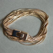 ŁAŃCUSZEK 2 W 1 CHOKER BRANSOLETKA * KOLOR RÓŻOWEGO ZŁOTA