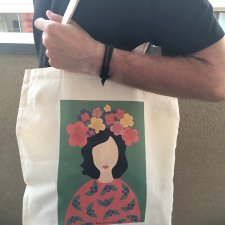 Torba bawełniana z autorską grafiką