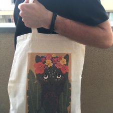 Torba bawełniana z autorską grafiką