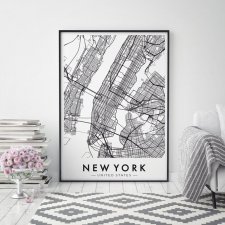 NEW YORK MAPA 70x100 cm