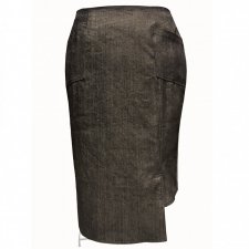 Czarna brokatowa spódnica jeansowa- plus size