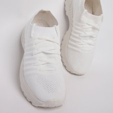 Slip on sock sneakers białe buty sportowe. Tekstylna cholewka, gruba podeszwa. Styl  i wygoda R 38 Ho95_1