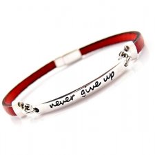 Bransoletka "Never give up"