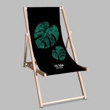 Leżak Black | Monstera