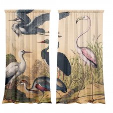 Zasłony kotary bawełniane 2 szt z nadrukiem Vintage Birds