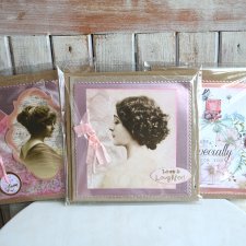 Retro kartki z kopertami 3 szt