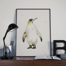 Plakat pingwin