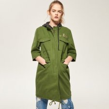 Płaszcz kurtka parka w stylu militarnym M