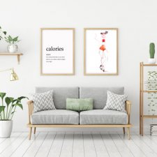 Zestaw 2 plakatów Moda i Calories